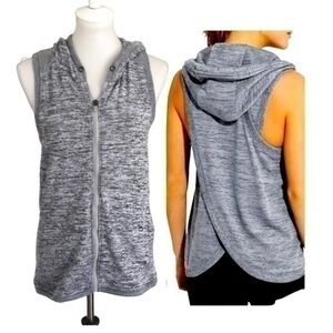 Active Life sleeveless hoodie zip up sweatshirt